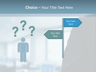 A Man In A Suit And Tie Standing In A Room PowerPoint Template