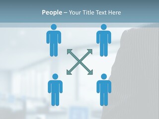 A Man In A Suit And Tie Standing In A Room PowerPoint Template