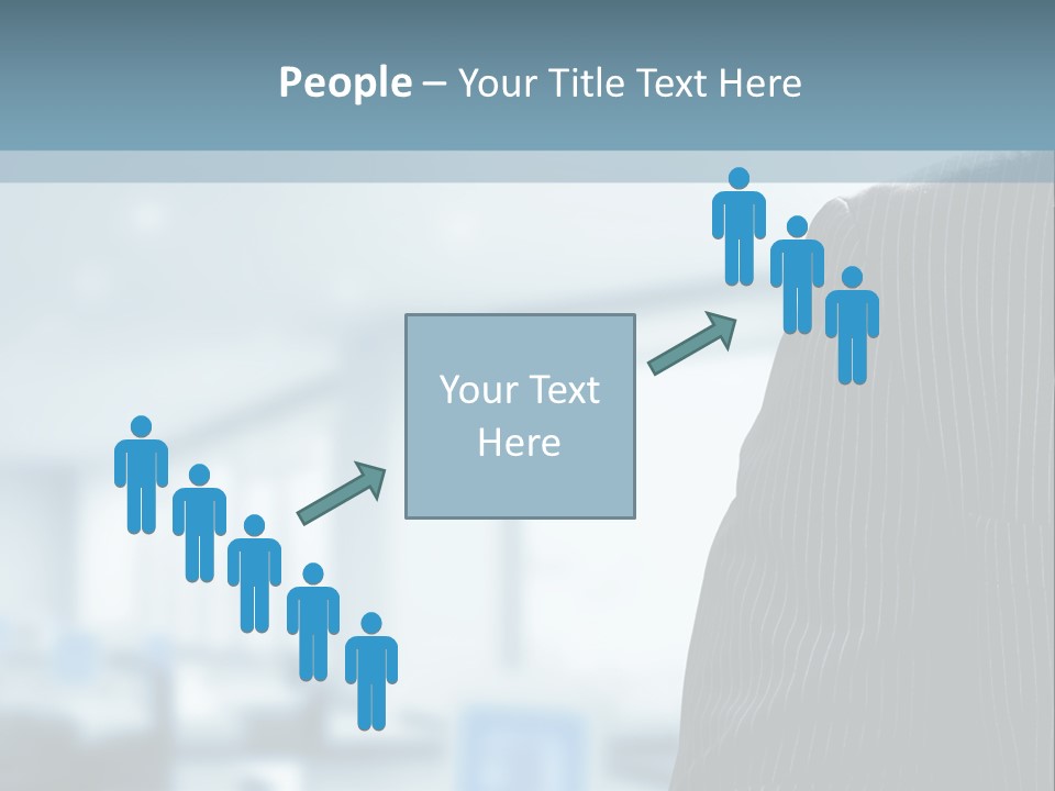 A Man In A Suit And Tie Standing In A Room PowerPoint Template
