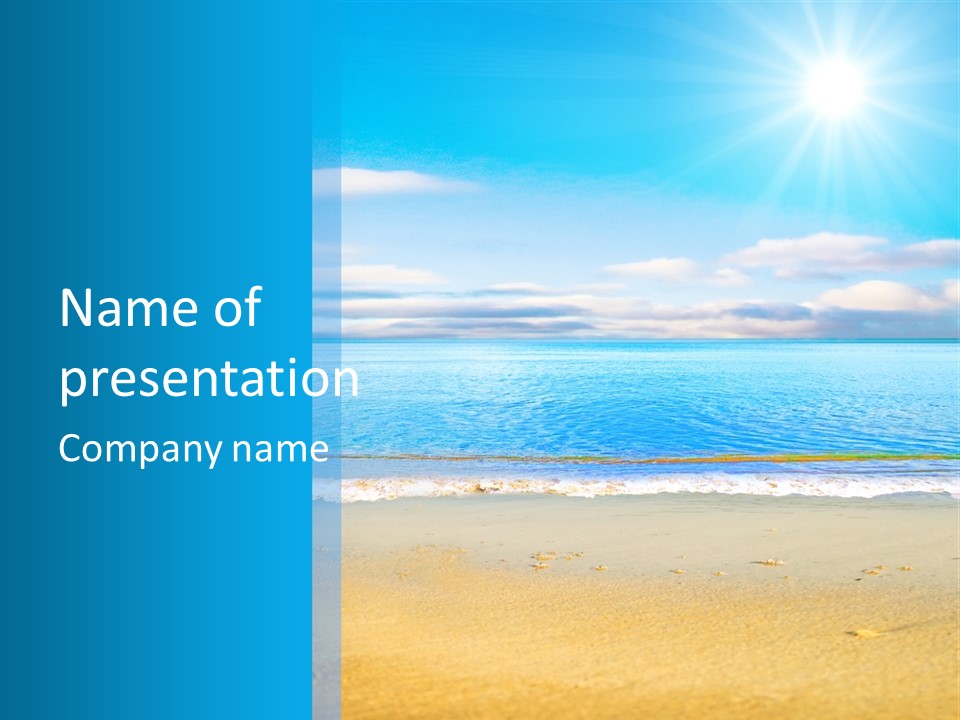 Hot Splash Ocean PowerPoint Template