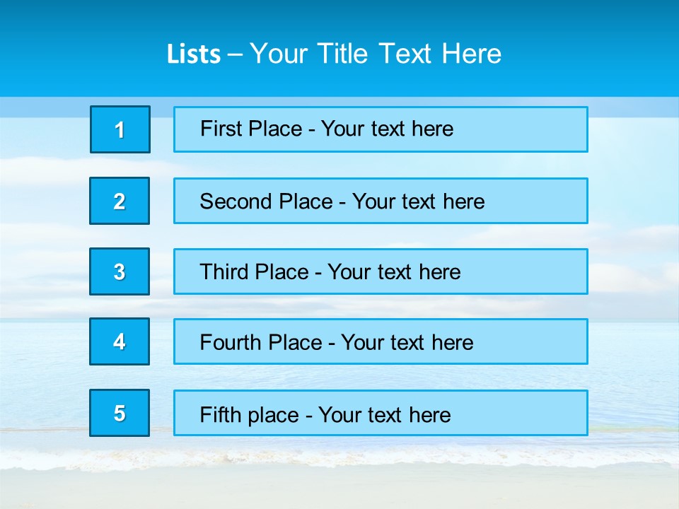 Hot Splash Ocean PowerPoint Template