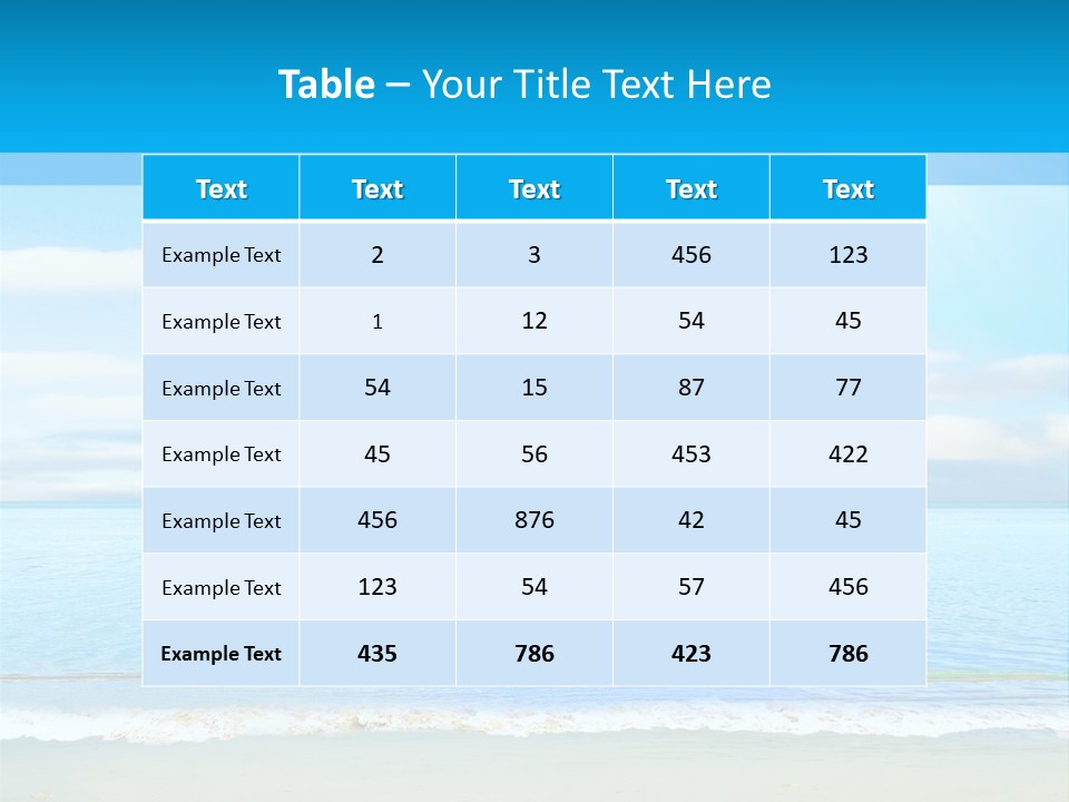 Hot Splash Ocean PowerPoint Template