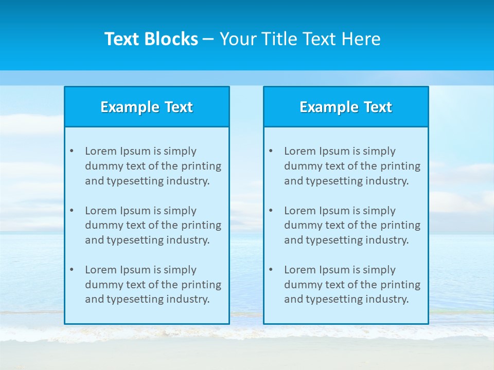Hot Splash Ocean PowerPoint Template