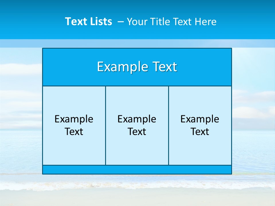 Hot Splash Ocean PowerPoint Template
