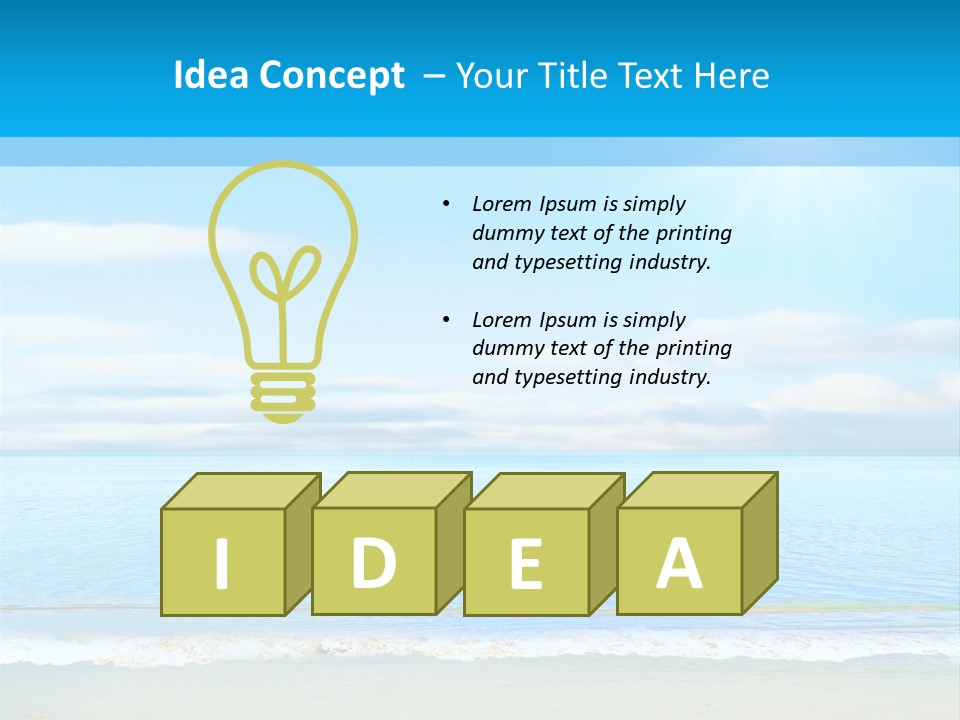 Hot Splash Ocean PowerPoint Template