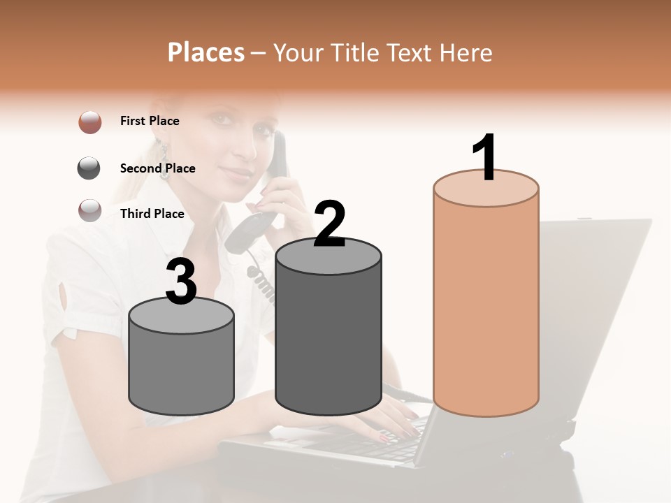 Beauty Champion Head PowerPoint Template