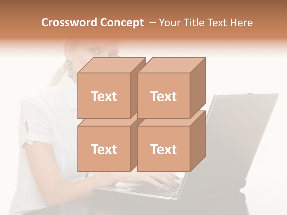 Beauty Champion Head PowerPoint Template