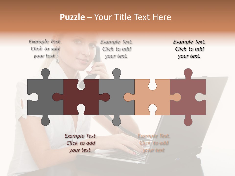 Beauty Champion Head PowerPoint Template