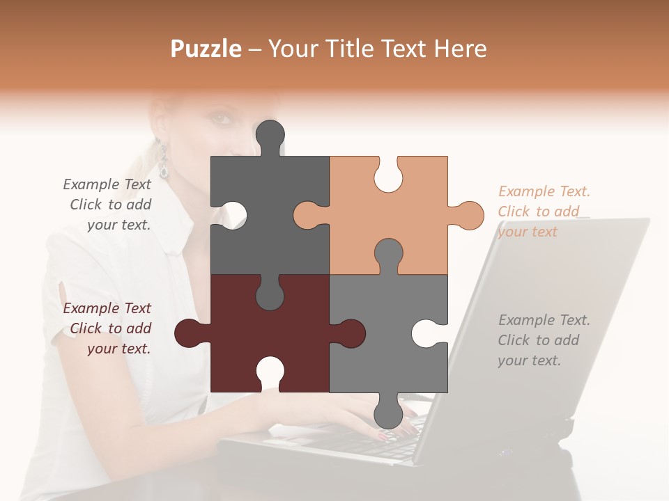 Beauty Champion Head PowerPoint Template