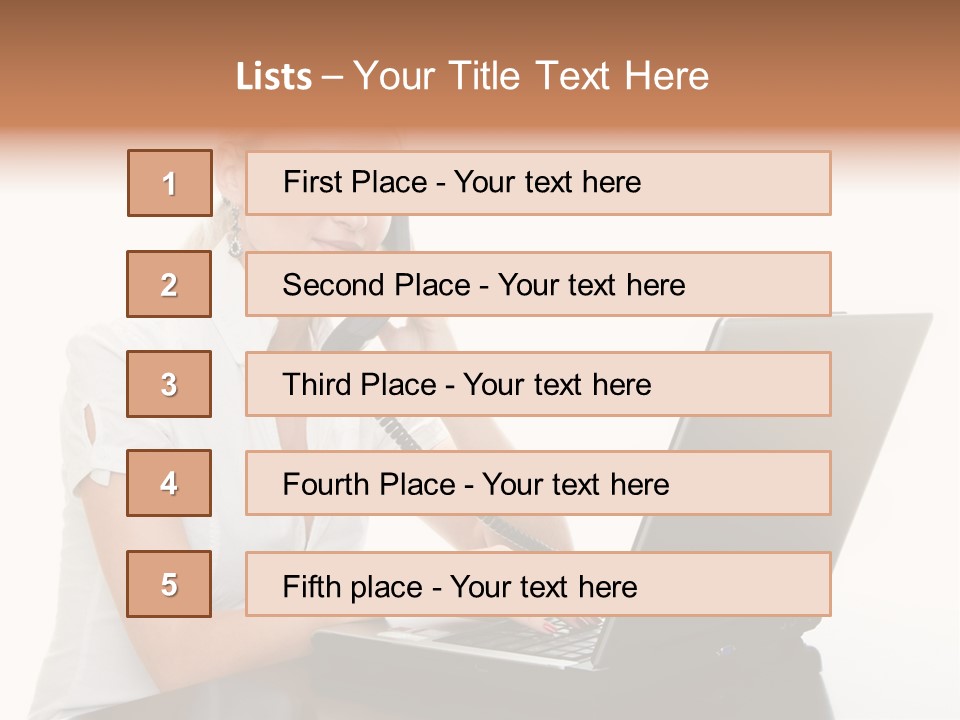 Beauty Champion Head PowerPoint Template