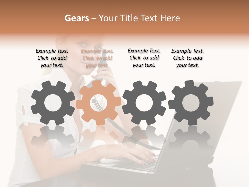 Beauty Champion Head PowerPoint Template