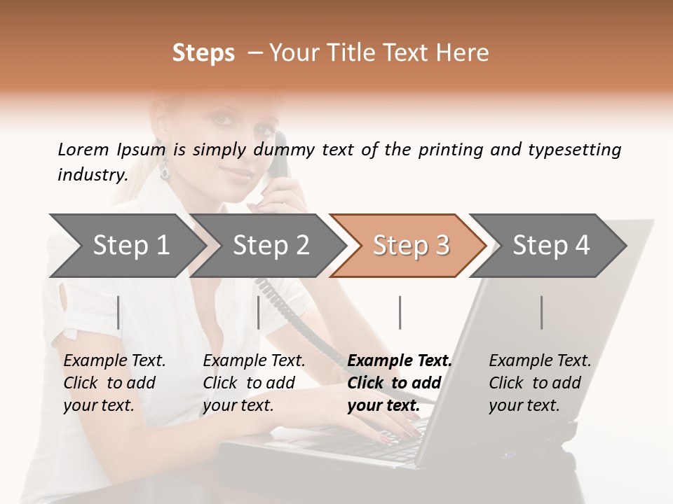 Beauty Champion Head PowerPoint Template