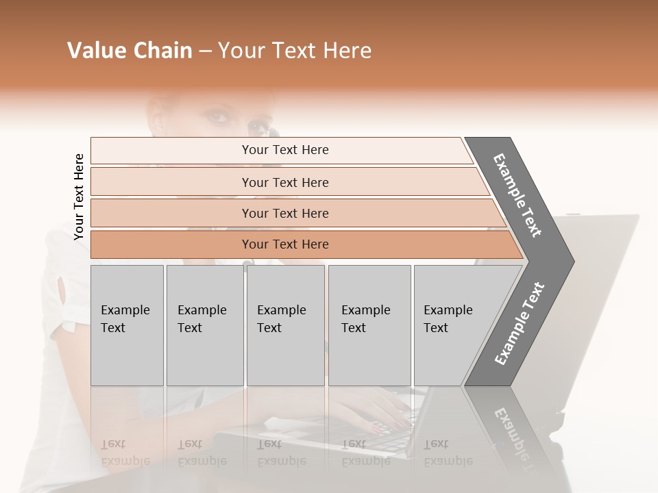 Beauty Champion Head PowerPoint Template