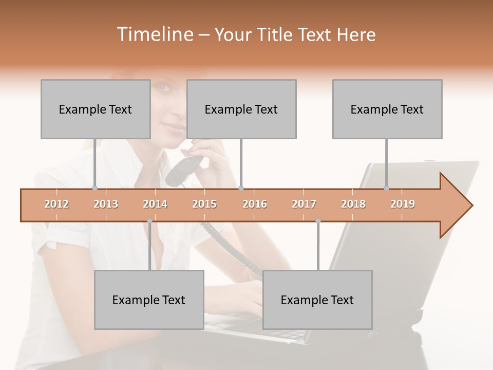 Beauty Champion Head PowerPoint Template