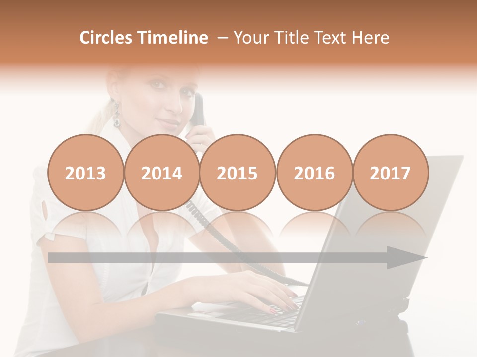 Beauty Champion Head PowerPoint Template