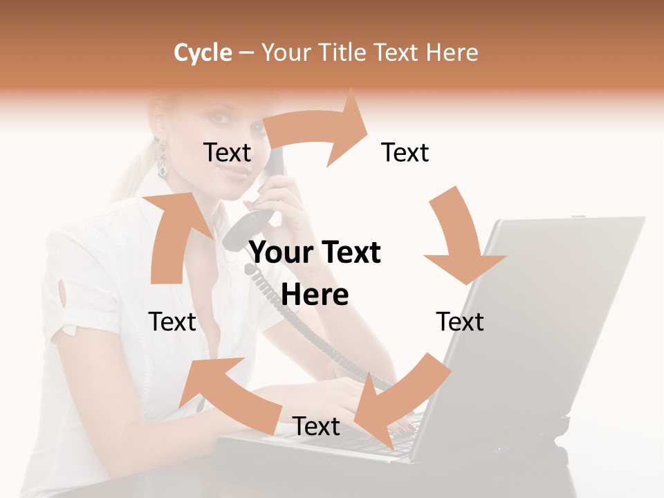 Beauty Champion Head PowerPoint Template