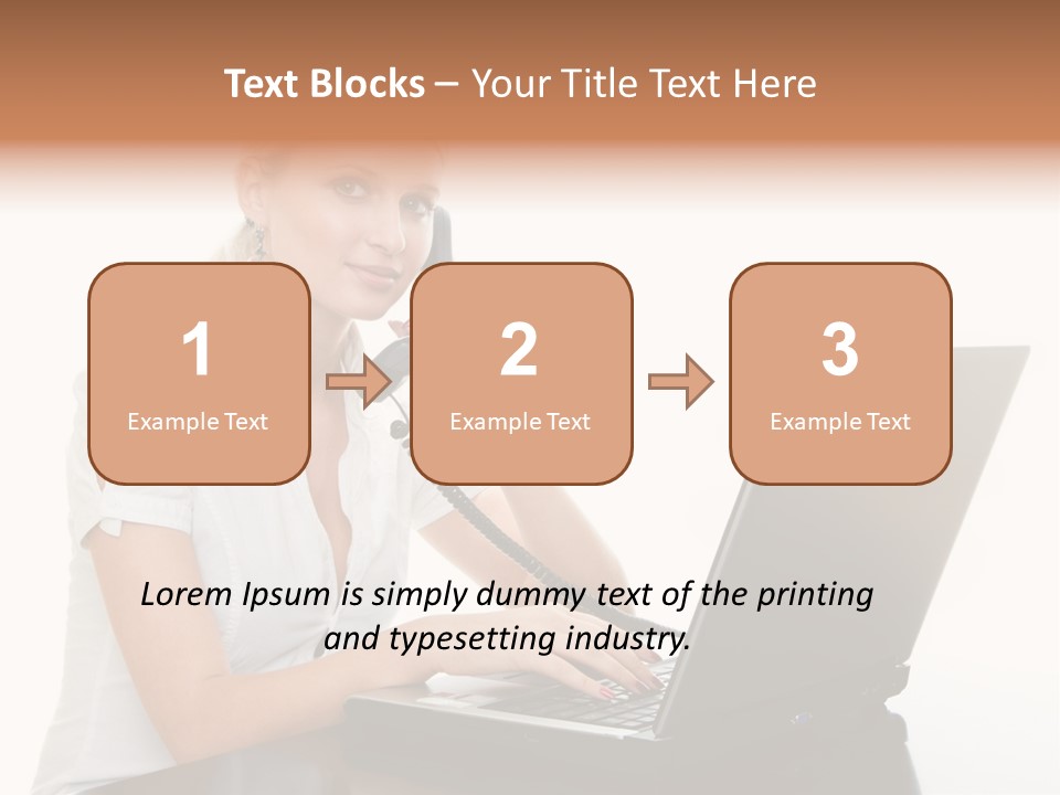 Beauty Champion Head PowerPoint Template