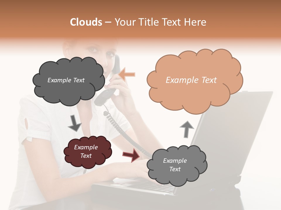 Beauty Champion Head PowerPoint Template