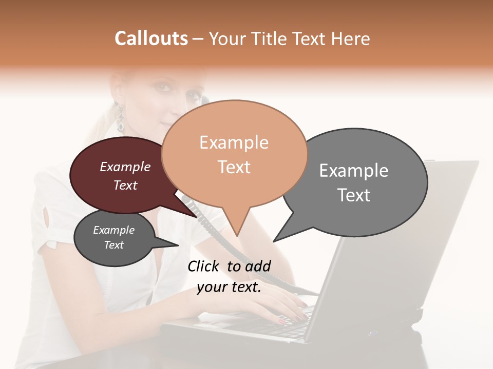 Beauty Champion Head PowerPoint Template