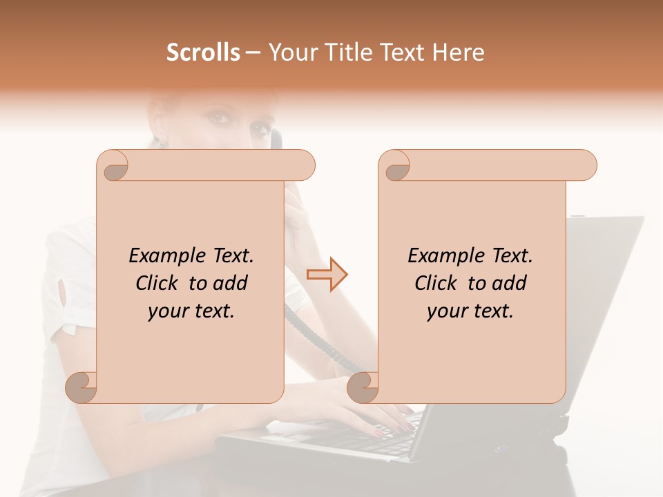 Beauty Champion Head PowerPoint Template