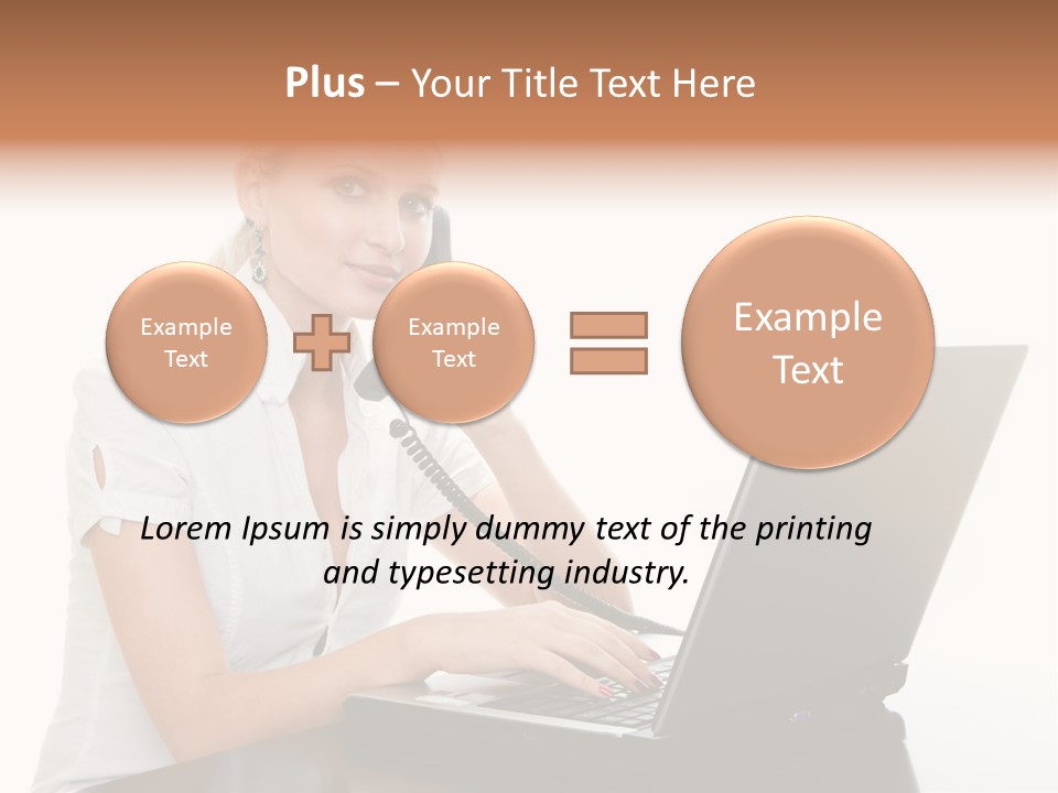 Beauty Champion Head PowerPoint Template