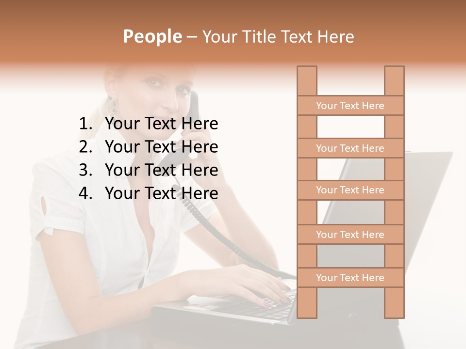 Beauty Champion Head PowerPoint Template