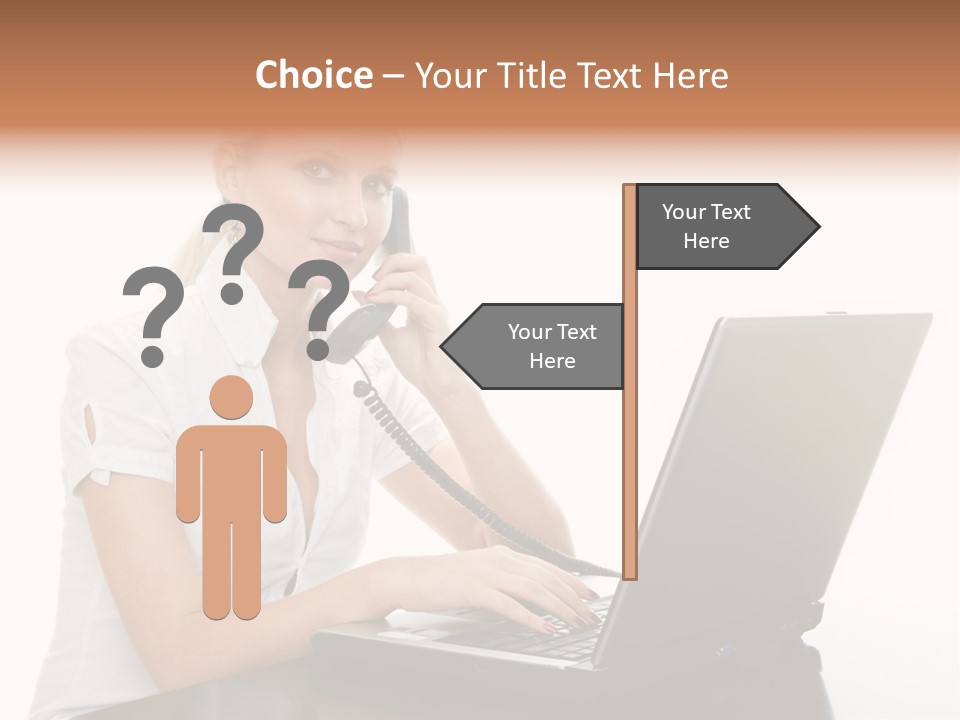 Beauty Champion Head PowerPoint Template