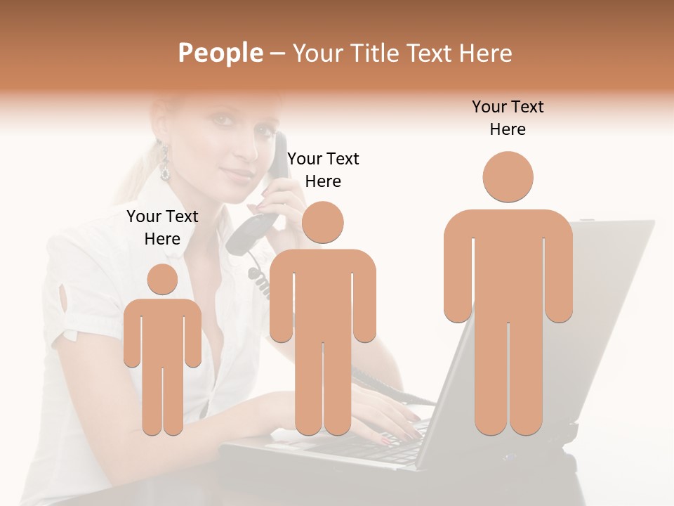 Beauty Champion Head PowerPoint Template