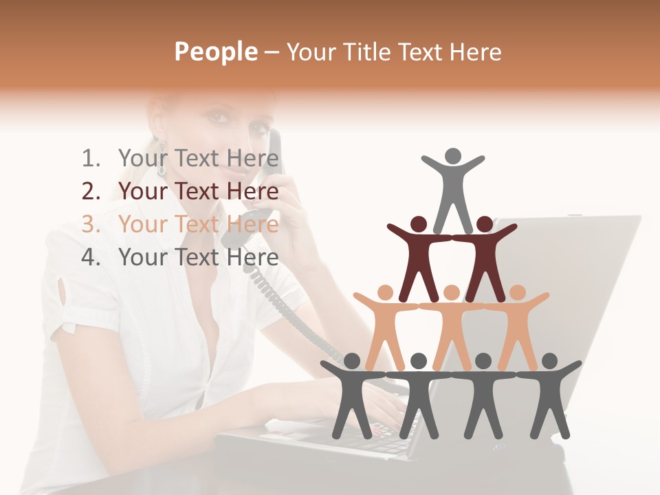 Beauty Champion Head PowerPoint Template