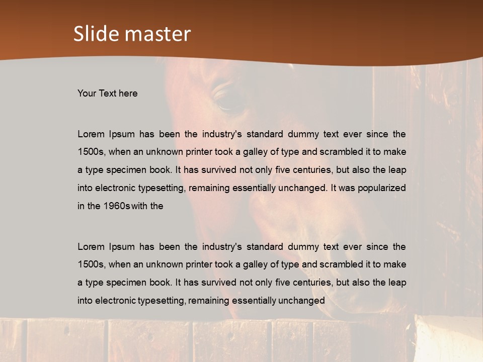 Beauty Champion Head PowerPoint Template