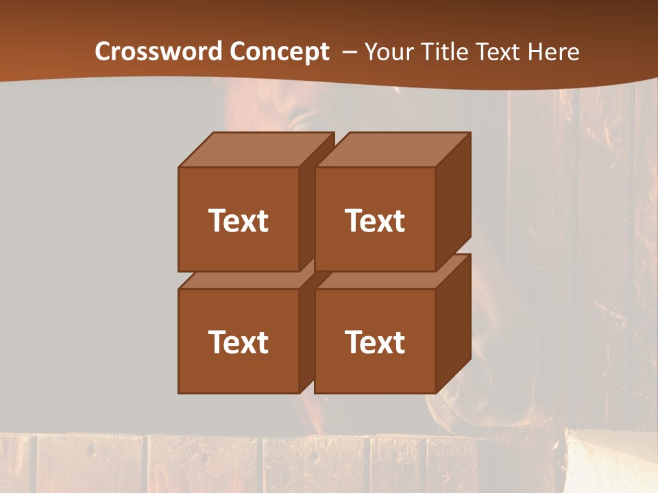 Beauty Champion Head PowerPoint Template