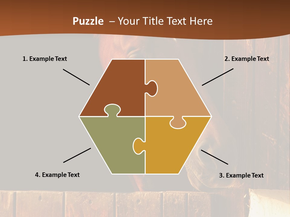 Beauty Champion Head PowerPoint Template