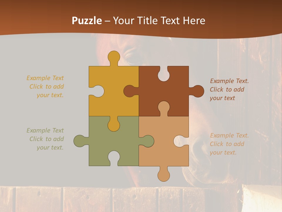 Beauty Champion Head PowerPoint Template