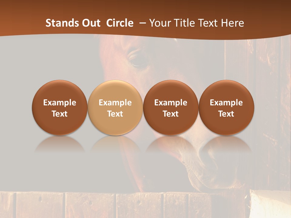 Beauty Champion Head PowerPoint Template