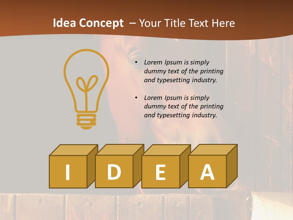 Beauty Champion Head PowerPoint Template