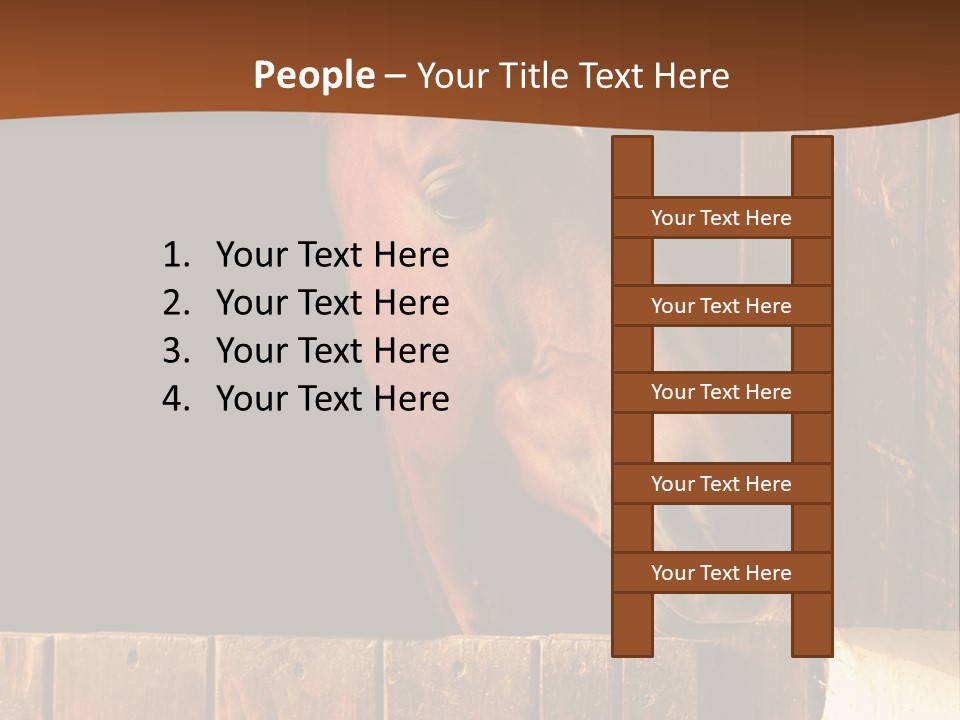 Beauty Champion Head PowerPoint Template