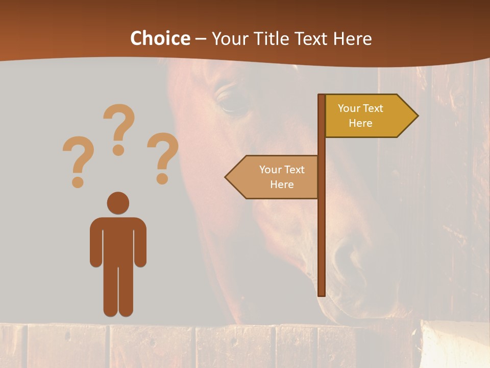 Beauty Champion Head PowerPoint Template