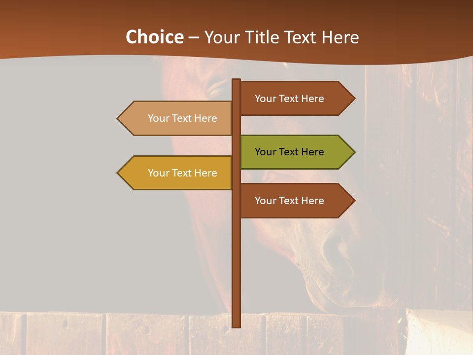 Beauty Champion Head PowerPoint Template
