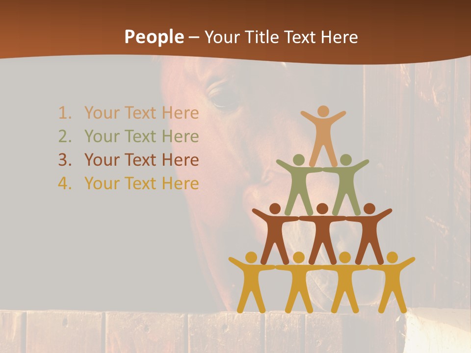 Beauty Champion Head PowerPoint Template