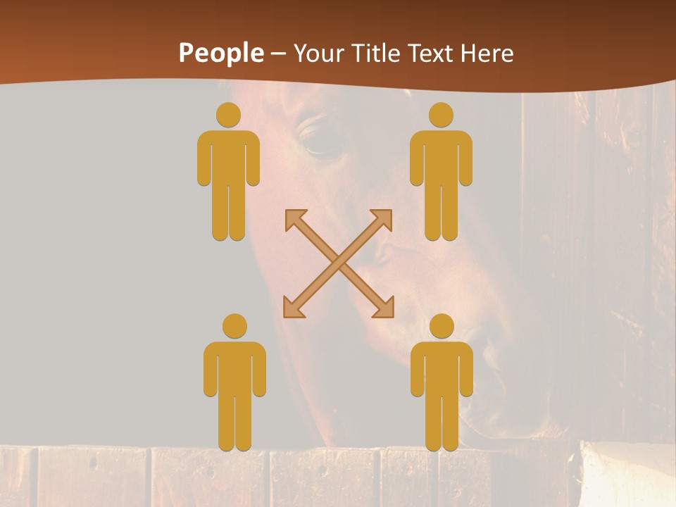 Beauty Champion Head PowerPoint Template