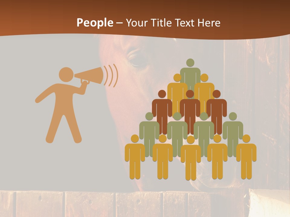 Beauty Champion Head PowerPoint Template