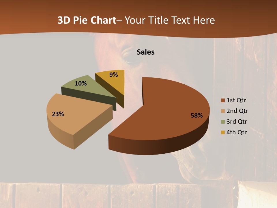 Beauty Champion Head PowerPoint Template