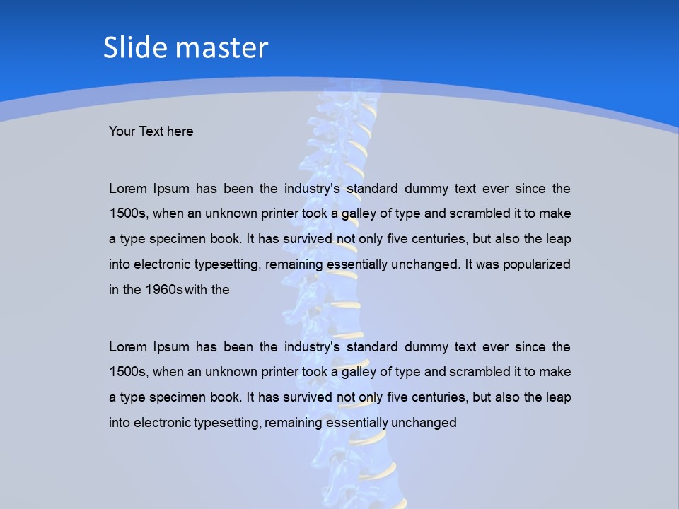 Rheumatism Slipped Disc PowerPoint Template