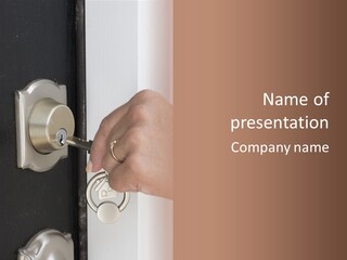 Keychain Secure Chain PowerPoint Template