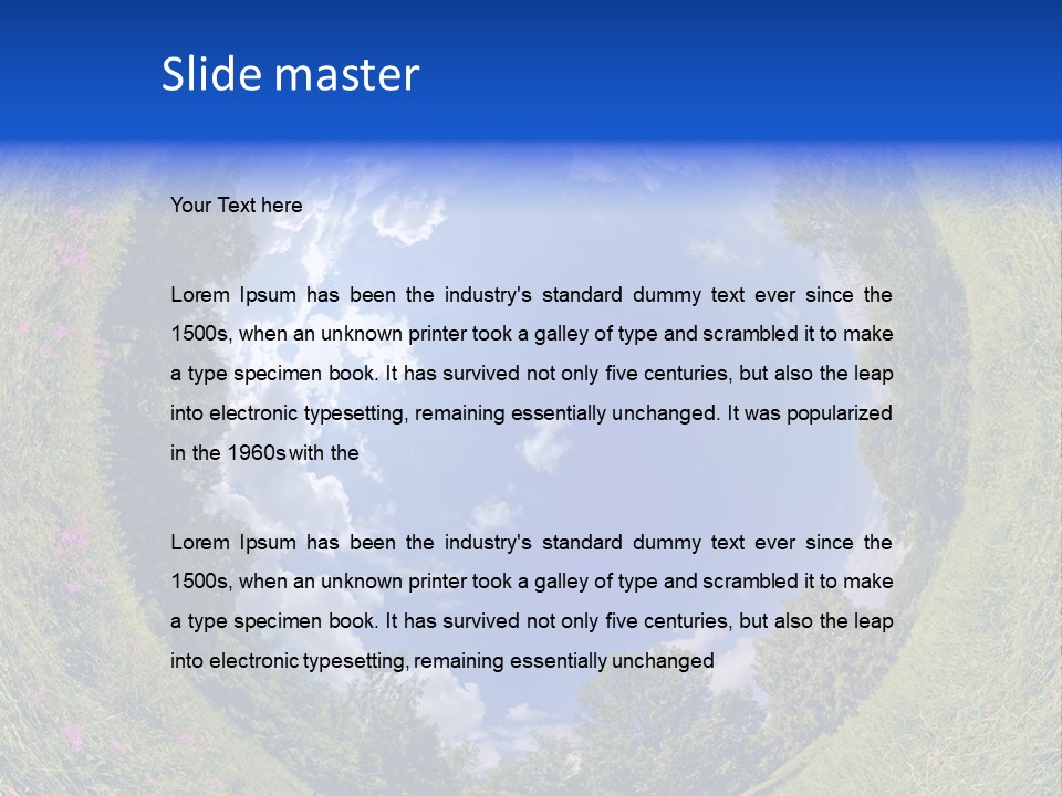 Interior Modern Clock PowerPoint Template