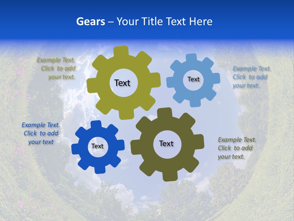 Interior Modern Clock PowerPoint Template