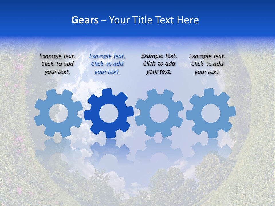 Interior Modern Clock PowerPoint Template