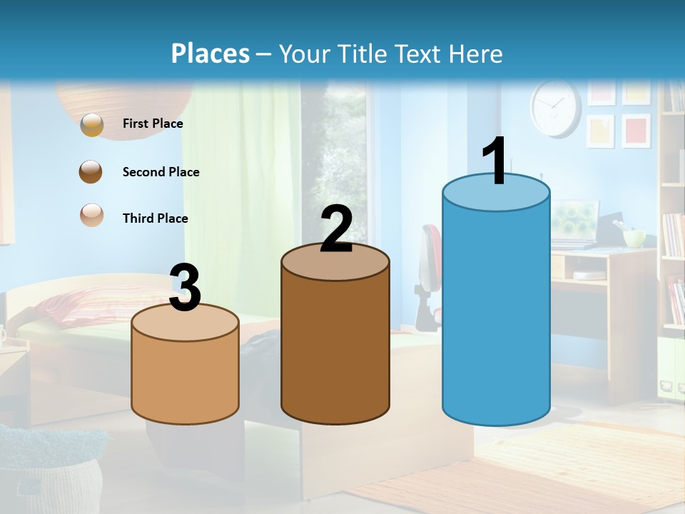 Interior Modern Clock PowerPoint Template