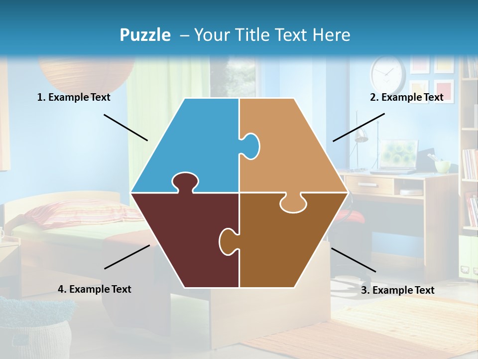 Interior Modern Clock PowerPoint Template