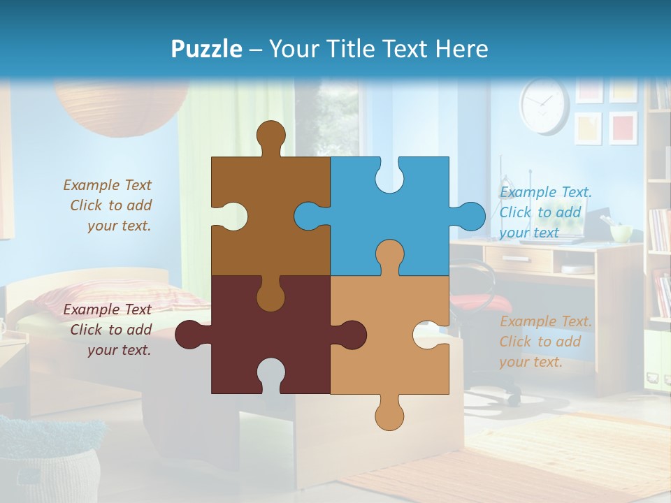 Interior Modern Clock PowerPoint Template
